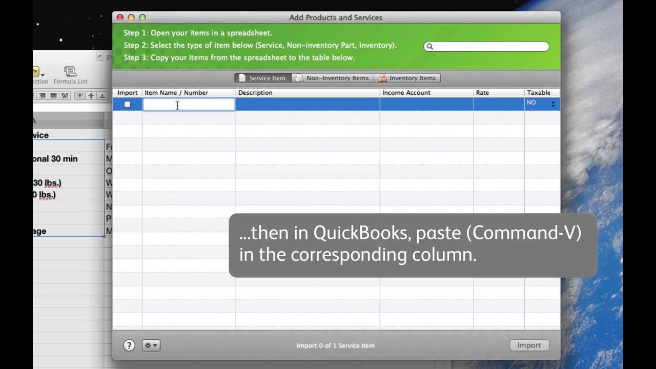 import to quickbooks for mac
